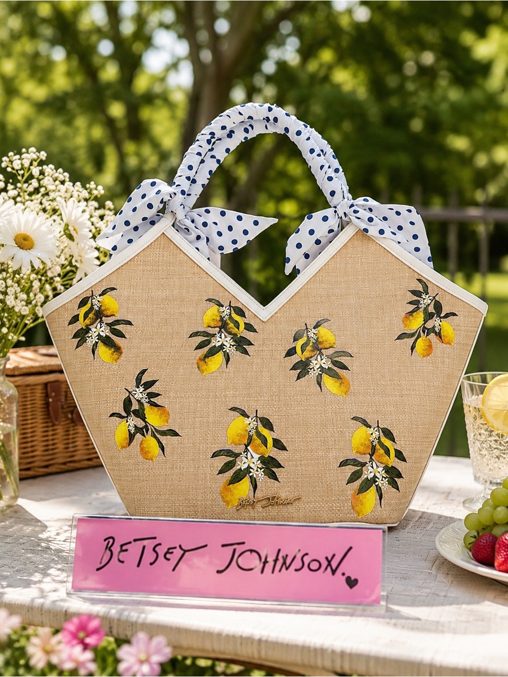 Betsey Johnson Don’t be Tarty Tote Bag- NWT - Picture 1 of 16